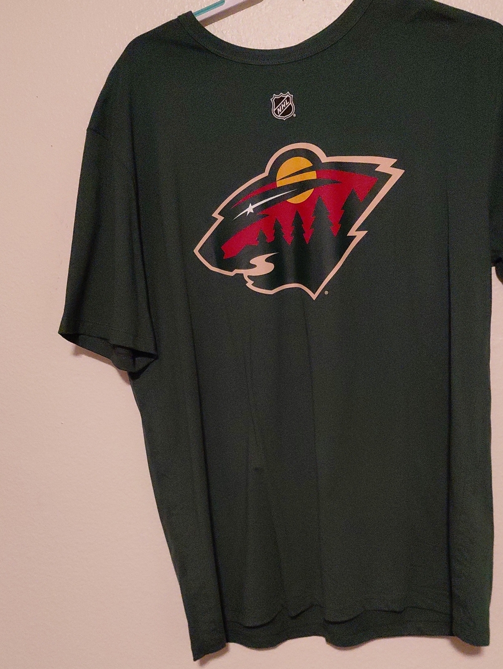NHL Minnesota Wild Green Logo Short Sleeve Tee